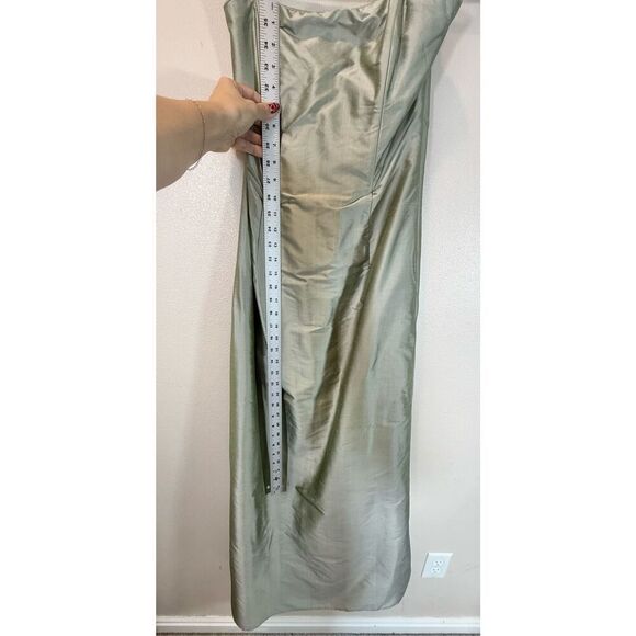 Vintage Jessica McClintock 100% Silk Strapless Fully Lined Formal Gown Women’s 8 - Picture 8 of 11